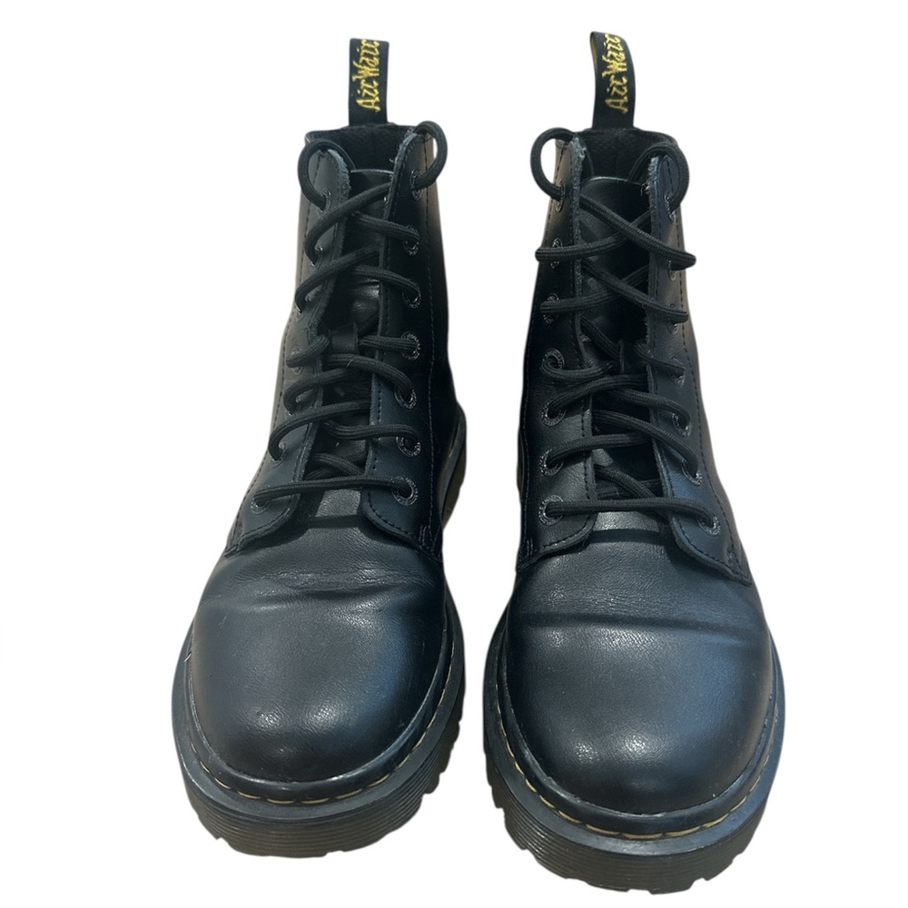 Doc Martin’s Black Leather Lace-Up Boots size 8
